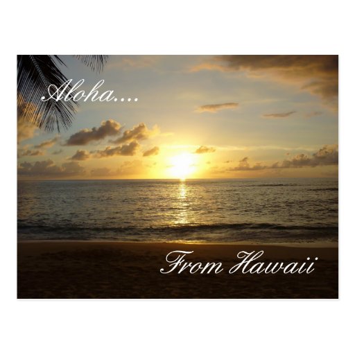 Hawaii Beach 3, Aloha...., From Hawaii Postcard | Zazzle