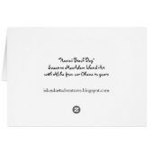 Hawaii Beach Day Cards (Back Horizontal)