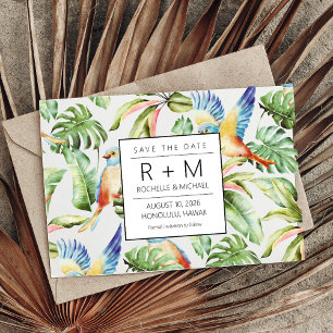 Hawaii Beach Destination Wedding Announcement