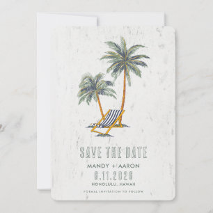 Hawaii Beach Destination Wedding Photo Save The Date