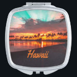 Hawaii Beach Hawaiian Islands Compact Mirror<br><div class="desc">Hawaii 
This is a beautiful picture of the Hawaiian islands a perfect beach sunset.  If you are going on vacation or have been on vacation and need a memory this is perfect.  Or a great way to surprise someone that you bought some tickets.</div>