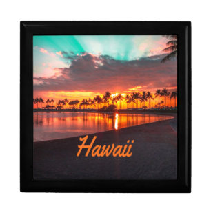 Hawaii Beach Hawaiian Islands Gift Box