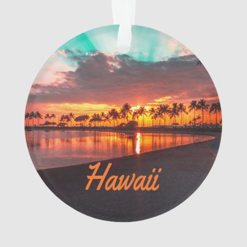 Hawaii Beach Hawaiian Islands Ornament