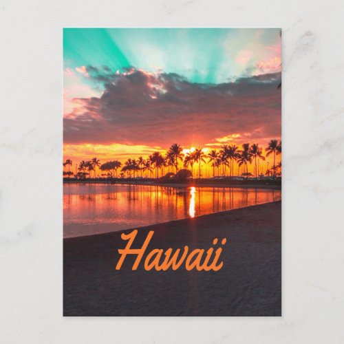 Hawaii Beach Hawaiian Islands Postcard
