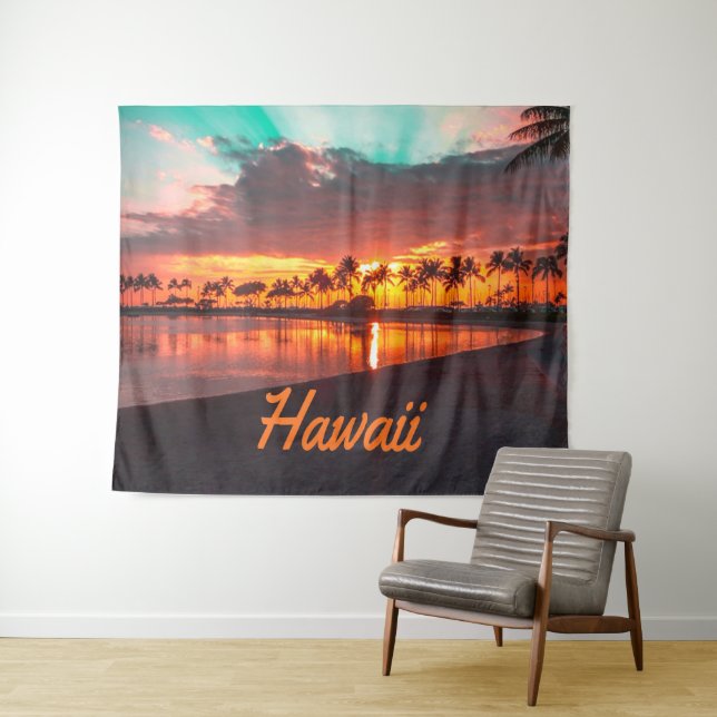 Hawaii Beach Hawaiian Islands Tapestry (In Situ (Horizontal))