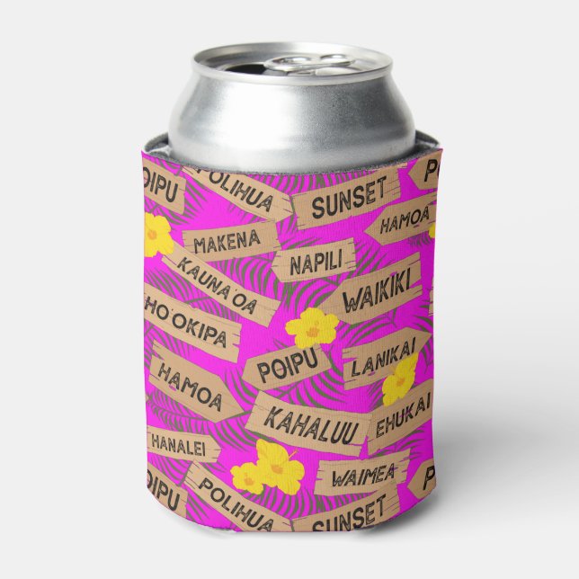 Hawaii Beach Party Can Cooler (Can Front)