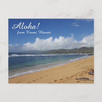 Hawaii Beach Postcard