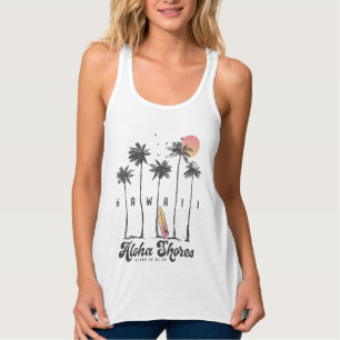 Hawaii Beach Surfer Summer Vacation Tank Top