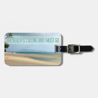 Hawaii Beach | The Beach Is Calling Photograph Luggage Tag