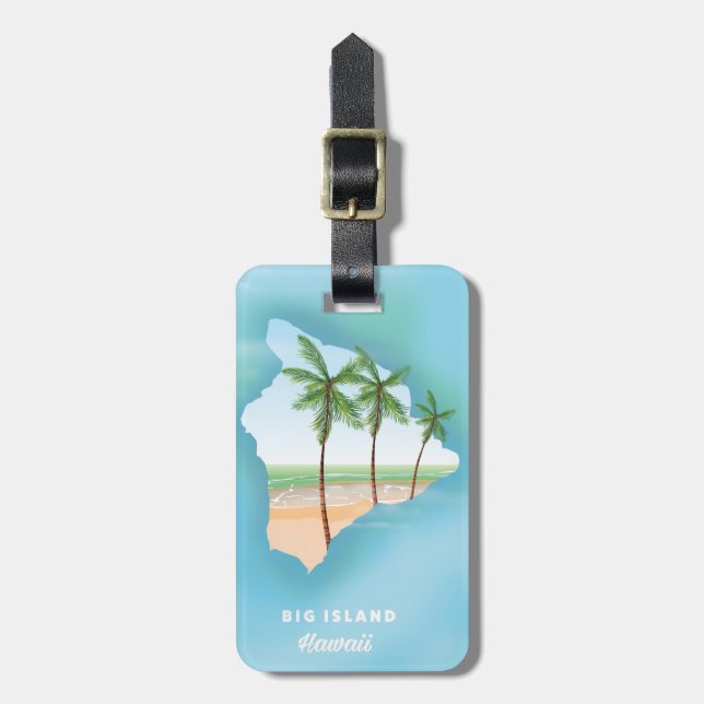 Hawaii Big island Luggage Tag (Front Vertical)