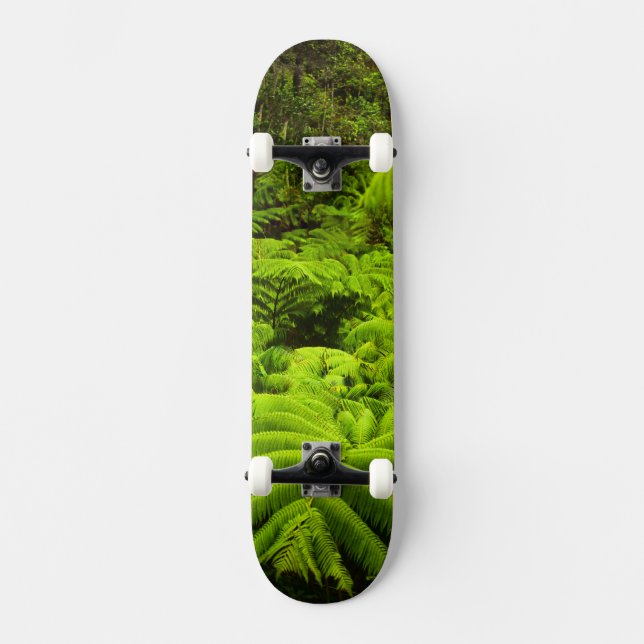 Hawaii, Big Island, Lush tropical greenery in Skateboard Deck (Front)