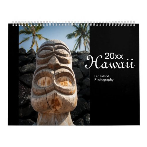 Hawaii Big Island Scenic Travel Photography 2024 Calendar