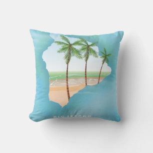 Hawaii Big island Throw Pillow