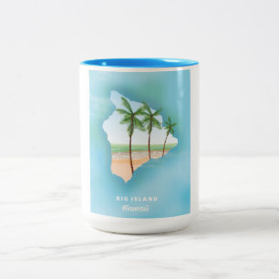 Hawaii Big island Two-Tone Coffee Mug