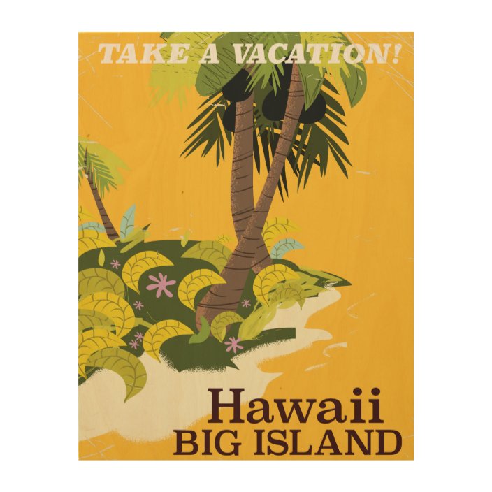 Hawaii Big Island Vintage Travel Poster Zazzle Com