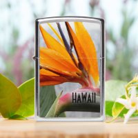 Hawaii Bird of Paradise Plant Floral Zippo Lighter | Zazzle