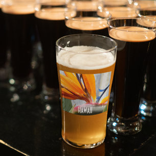 Hawaii Bird of Paradise Plant Flower Glass