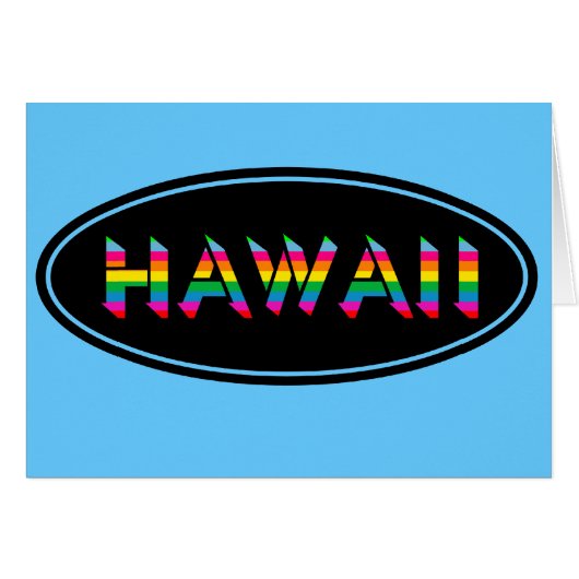 Hawaii Blue Fun Cards (Front Horizontal)