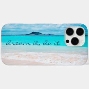 Hawaii Blue Ocean Sandy Beach Photo Dream It Do It iPhone 16 Pro Max Case