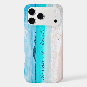 Hawaii Blue Ocean Sandy Beach Photo Dream It Do It iPhone 17 Pro Max Case