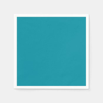 Hawaii Blue Personalized Aqua Teal Trend Color Napkins by SilverSpiral at Zazzle