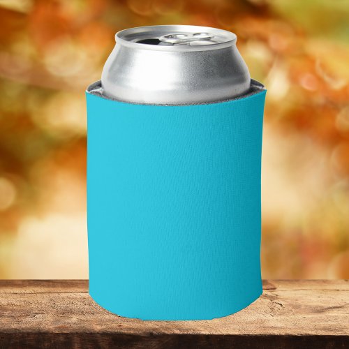 Hawaii Blue Solid Color Can Cooler