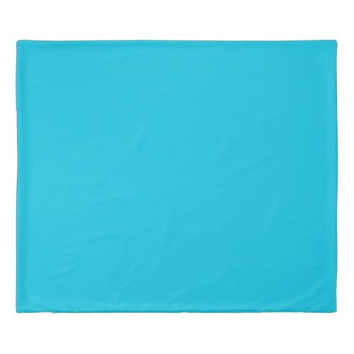 Hawaii Blue Solid Color Duvet Cover