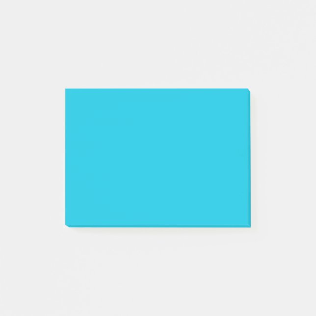 Hawaii Blue Solid Color Post-it Notes (Front)