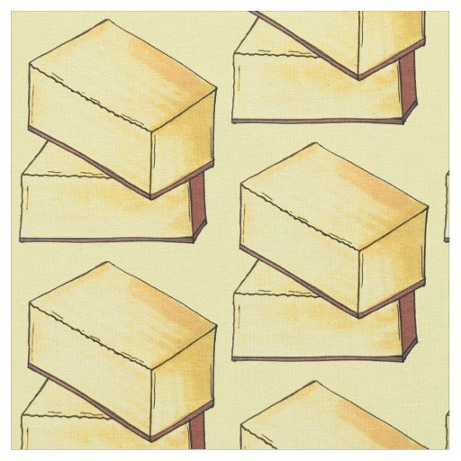 Hawaii Butter Mochi Traditional Hawaiian Dessert Fabric