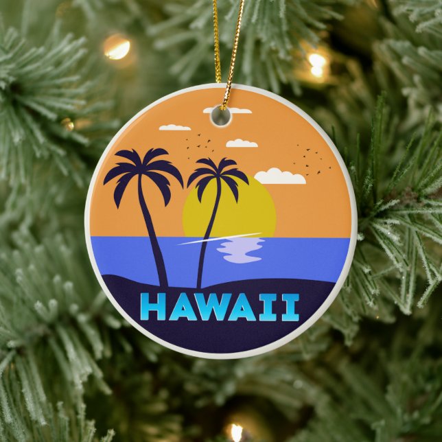Hawaii  ceramic ornament (Tree)