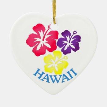Hawaii Ceramic Ornament by Grandslam_Designs at Zazzle