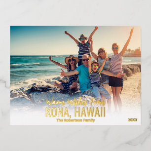 HAWAII CHRISTMAS CARD   BEACH PHOTO POSTCARDS