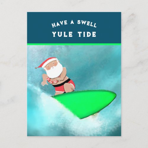 Hawaii Christmas Holiday Postcard