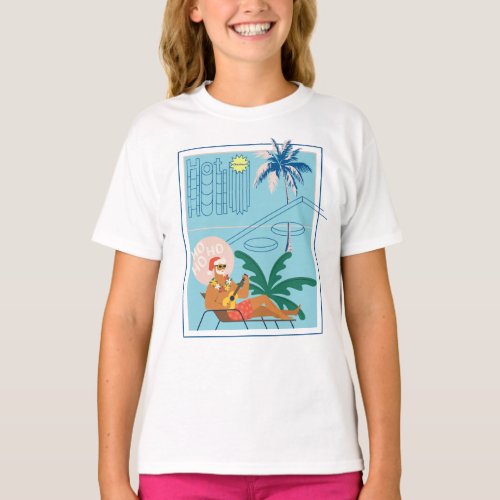 Hawaii Christmas Santa Travel Tropical Beach T_Shirt