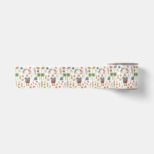 Hawaii Christmas themed with Santa Claus Satin Ribbon