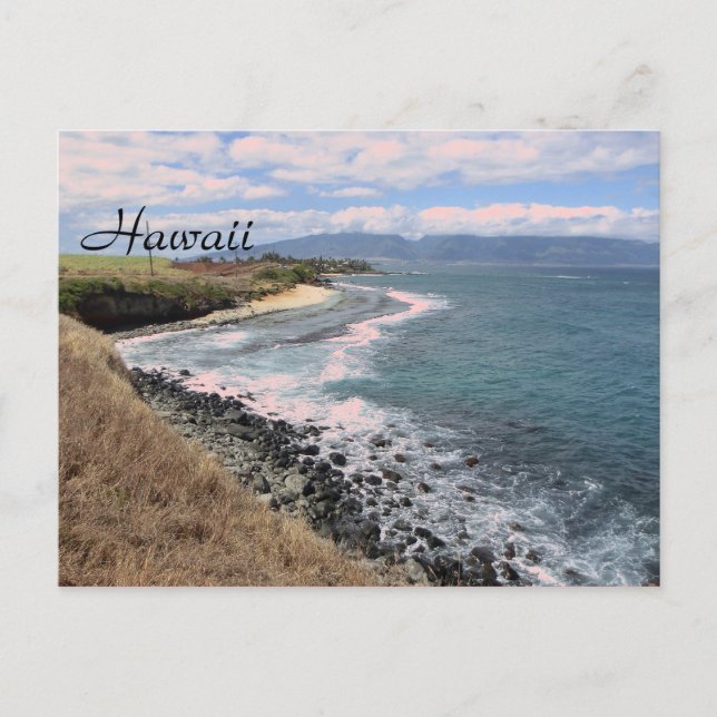 Hawaii coastline postcard (Front)