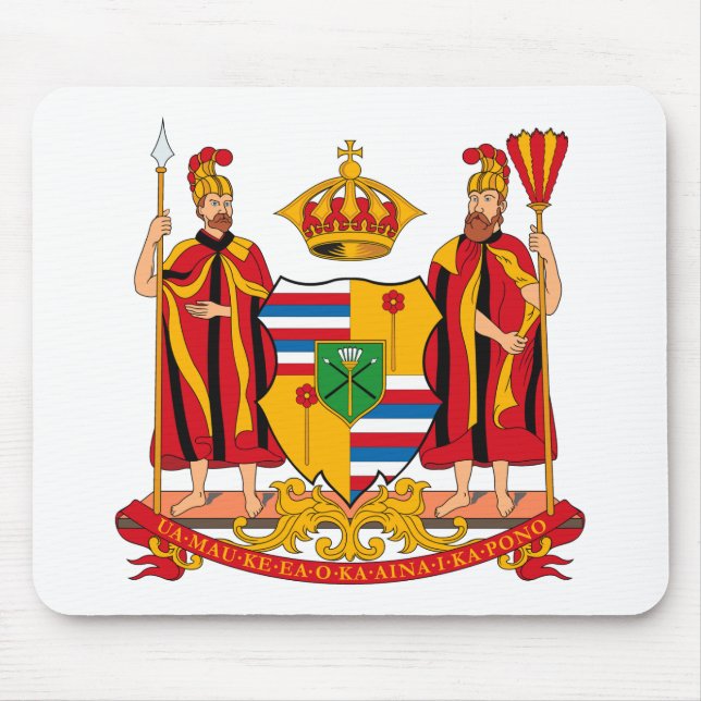 Hawaii Coat of Arms Mousepad (Front)