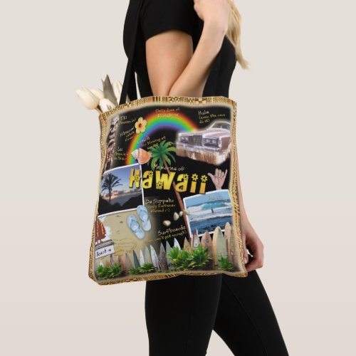 Hawaii Collage Tote Bag