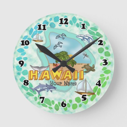 Hawaii custom name clock