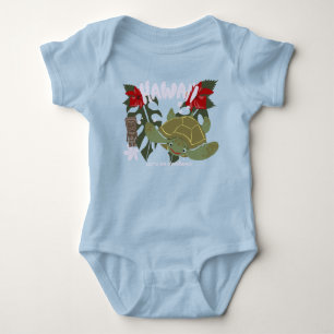 Hawaii Cute Tropical Sea Turtle Baby Suit Bodysuit