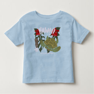 Hawaii Cute Tropical Sea Turtle Toddler T-shirt