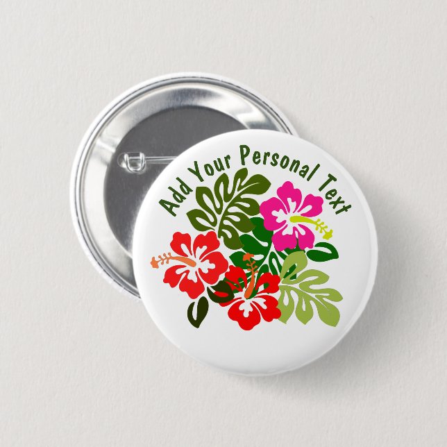 Hawaii Day Button (Front & Back)
