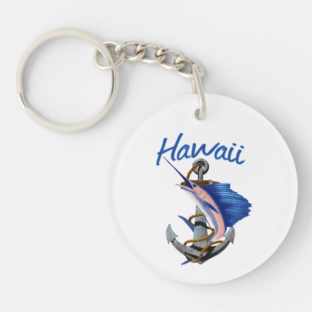 Hawaii Deep Sea Fishing Keychain (Front)