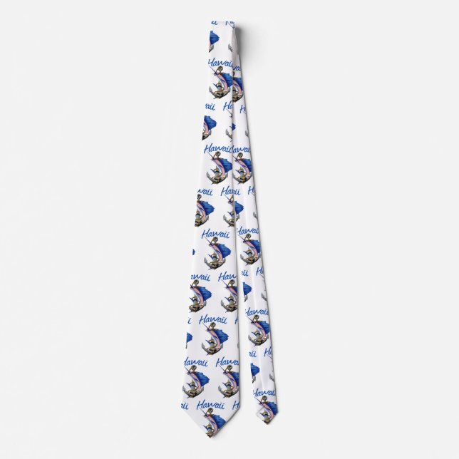Hawaii Deep Sea Fishing Neck Tie (Front)