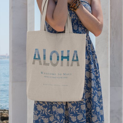 Hawaii Destination Wedding Welcome Bag for Hotel