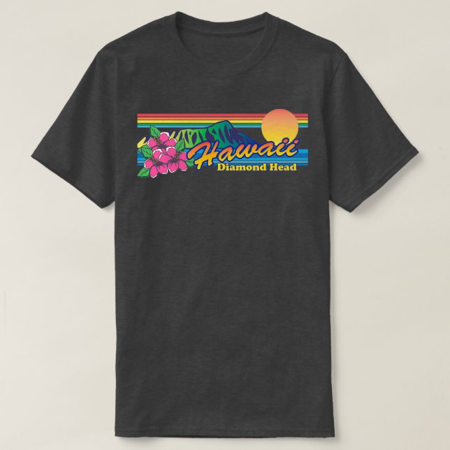 Hawaii Diamond Head T-Shirt (Design Front)