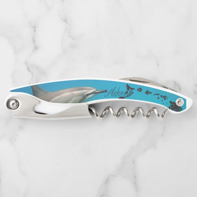 Hawaii Dolphins Islands Whale Waiter's Corkscrew (Front)
