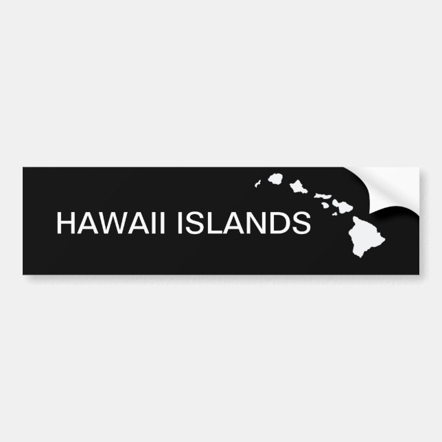 Hawaii Eight Islands Bumper Sticker (Front)