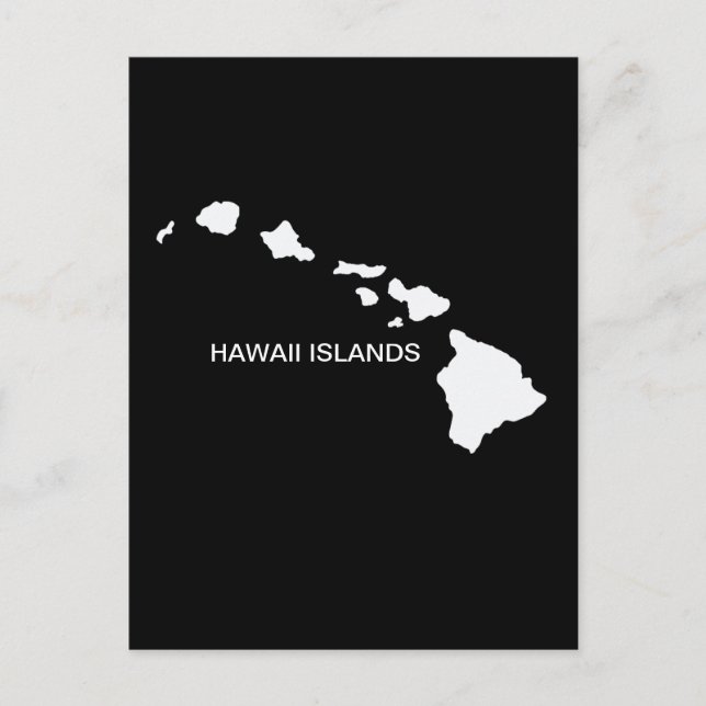 Hawaii Eight Islands Postcard (Front)
