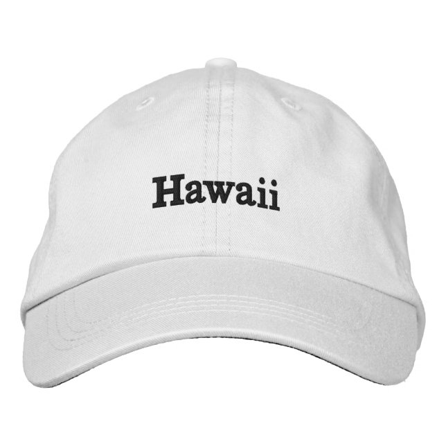 Hawaii Embroidered Baseball Cap (Front)